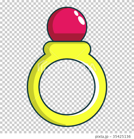 Princess ring icon, cartoon style Princess ring icon, cartoon style 35425136