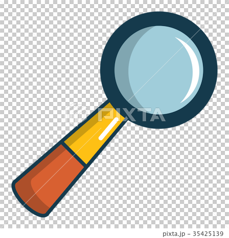 Magnifying glass icon, cartoon style 35425139