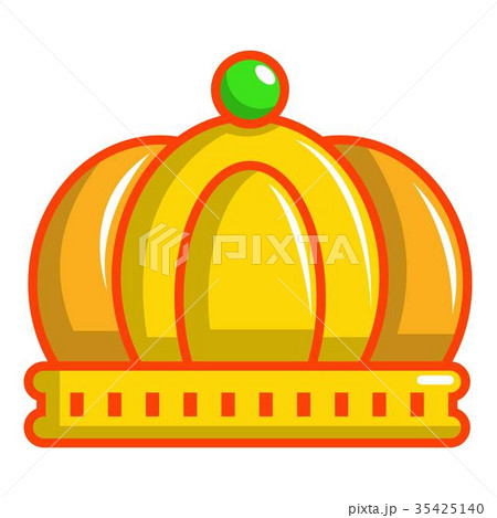 Imperial crown icon, cartoon style 35425140