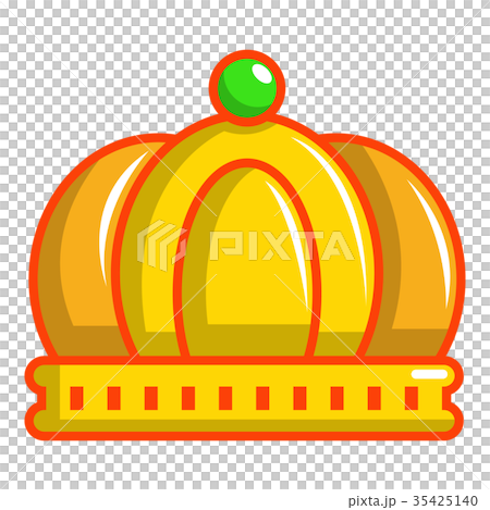 Imperial crown icon, cartoon style 35425140