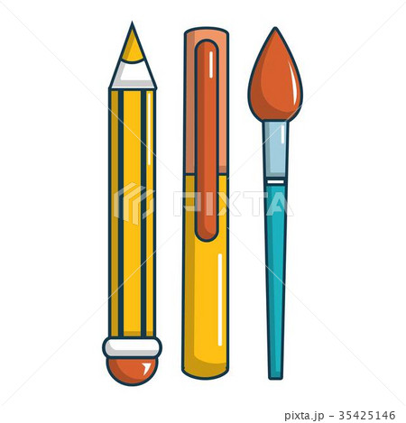 Pens pencil icon, cartoon style Pens pencil icon, cartoon style 35425146