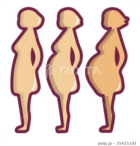 Pregnant period icon, cartoon style 35425183