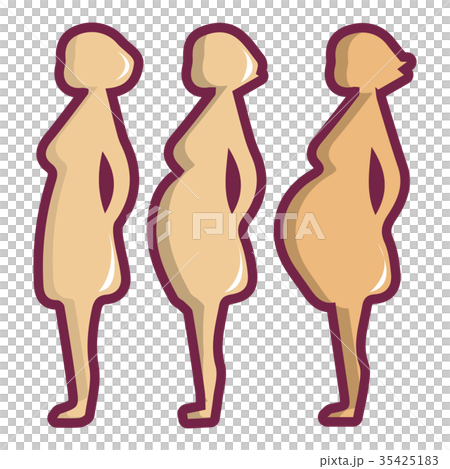 Pregnant period icon, cartoon style 35425183