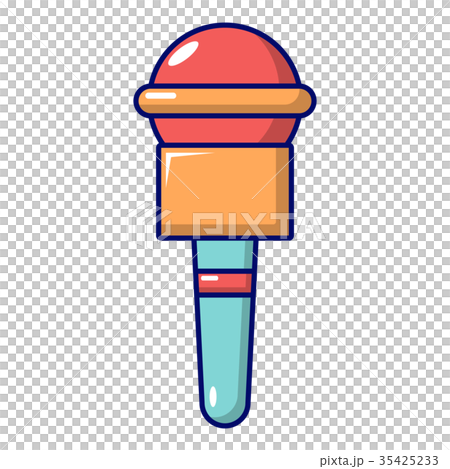 Microphone icon, cartoon style 35425233