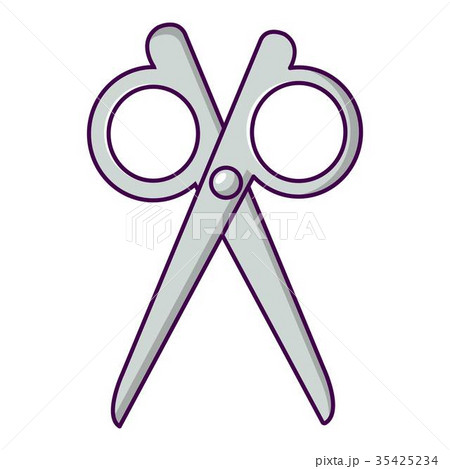 Scissors icon, cartoon style 35425234