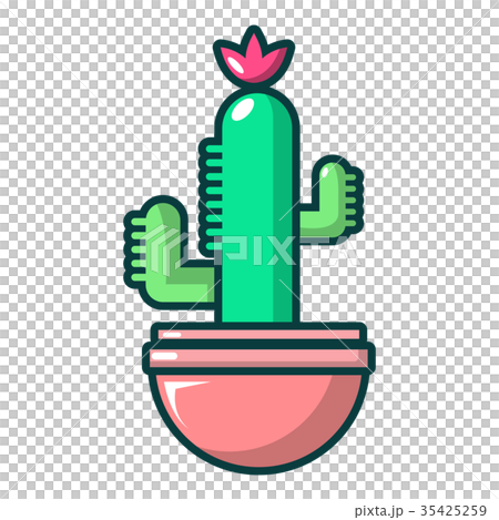 Cephalocereus cactus icon, cartoon style Cephalocereus cactus icon, cartoon style 35425259