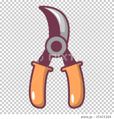 Grape scissors icon, cartoon style Grape scissors icon, cartoon style 35425264