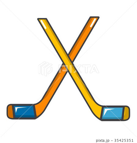 Ice Hockey Sticks Icon Cartoon Styleのイラスト素材
