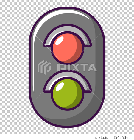 Traffic light railway icon, cartoon style Traffic light railway icon, cartoon style 35425363
