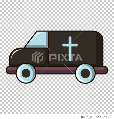 Hearse icon, cartoon style 35425398