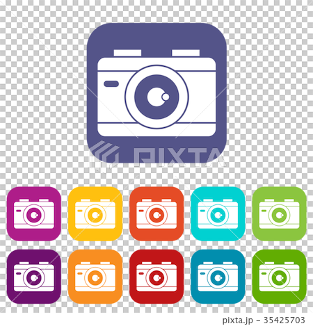 Photo camera icons set Photo camera icons set 35425703