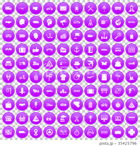 100 delivery icons set purple 100 delivery icons set purple 35425796