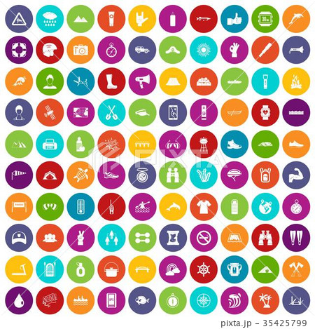 100 rafting icons set color 100 rafting icons set color 35425799