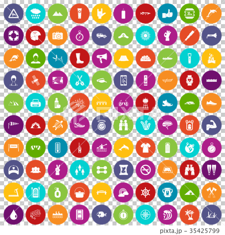 100 rafting icons set color 100 rafting icons set color 35425799