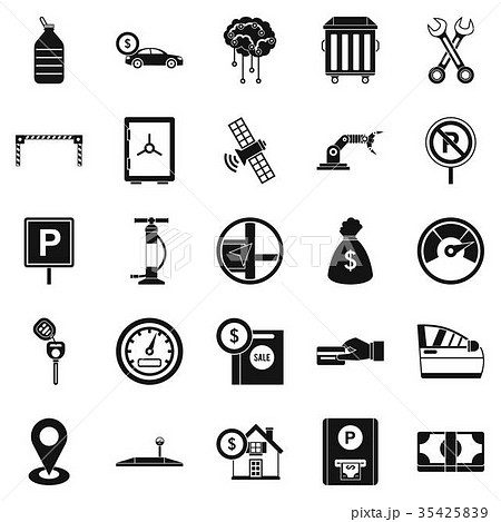 Repair equipment icons set, simple style 35425839
