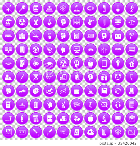 100 education icons set purple 100 education icons set purple 35426042