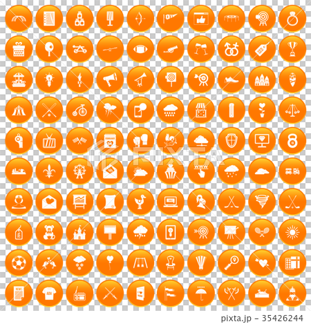 100 arrow icons set orange 100 arrow icons set orange 35426244