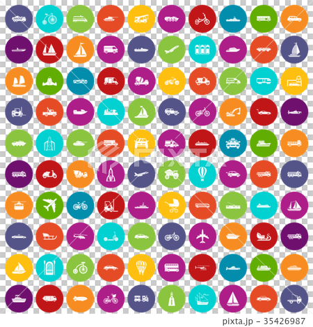 100 transportation icons set color 100 transportation icons set color 35426987