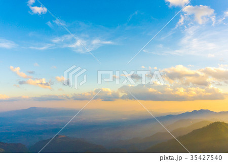 Colourful sky with cloud while sunset Colourful sky with cloud while sunset 35427540