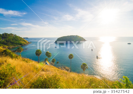 Tropical sea landscape sunset 35427542