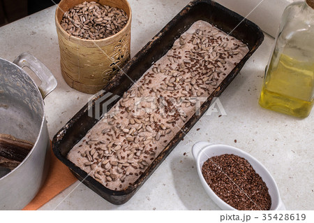 Form for baking bread with products prescription Form for baking bread with products prescription 35428619