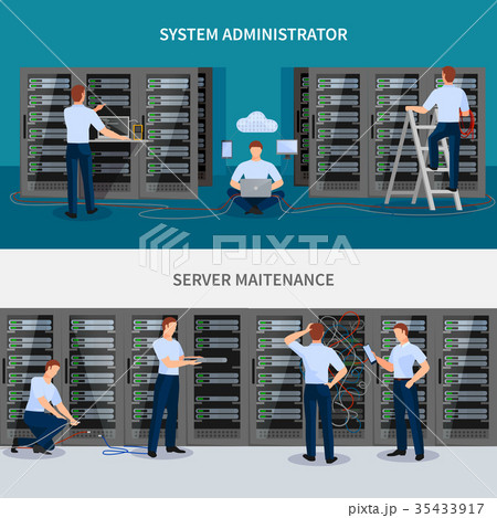 Server Maintenance Banners Set Server Maintenance Banners Set 35433917