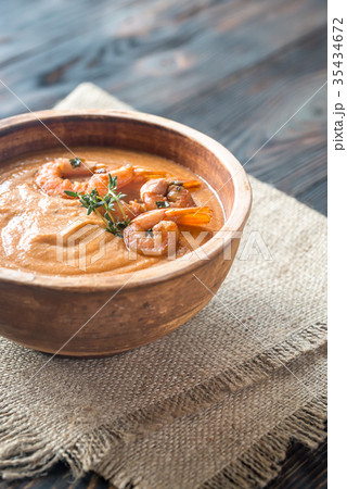 Bowl of Bisque soup 35434672