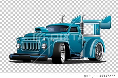 Cartoon retro hot rod 35437277