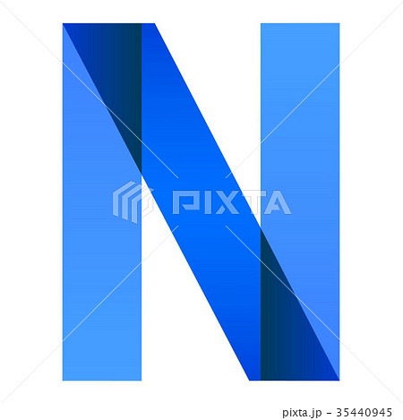 Font folded paper letter Font folded paper letter 35440945