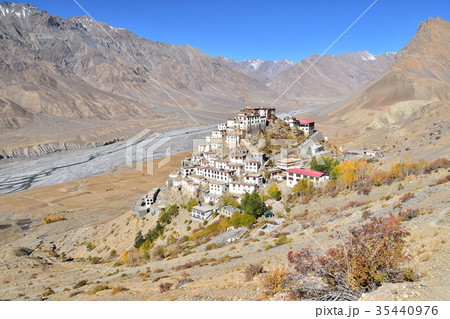 インドの絶景 スピティ谷のキー・ゴンパ インドの絶景 スピティ谷のキー・ゴンパ 35440976