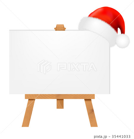 Banner With Santa Claus Cap 35441033