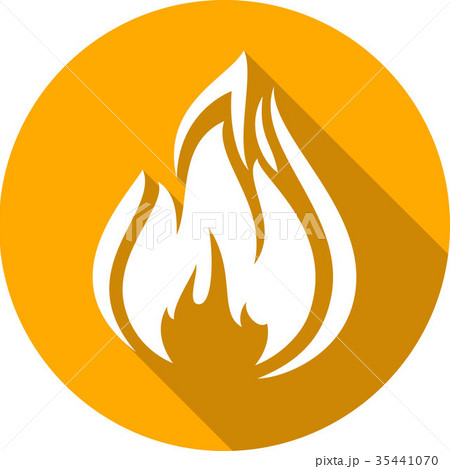 fire bonfire flame circle shape 35441070
