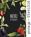 Watercolor menu template 35441316