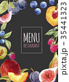 watercolor menu template 35441323