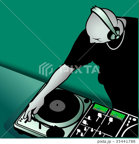 Dj Mixing Musicのイラスト素材