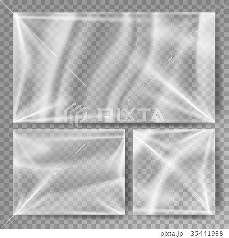 Transparent Polyethylene Vector. Stretched Glossy 35441938
