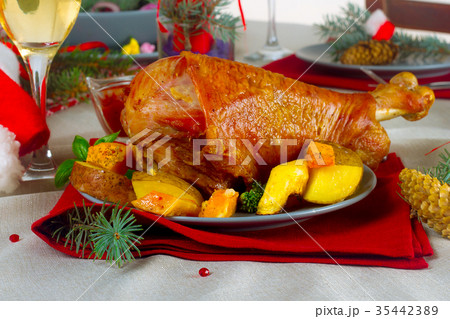 Christmas turkey drumstick Christmas turkey drumstick 35442389