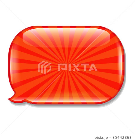 Glossy Speech Bubble 35442863
