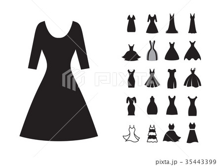 Woman dress icon 35443399