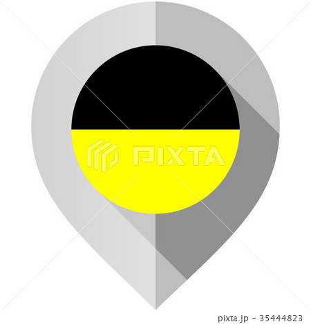 Marker with flag for map 35444823