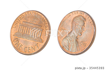 Penny isolated on white Penny isolated on white 35445393