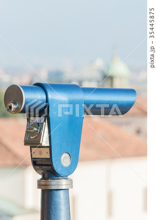Coin Operated Telescope for Sightseeing. 35445875