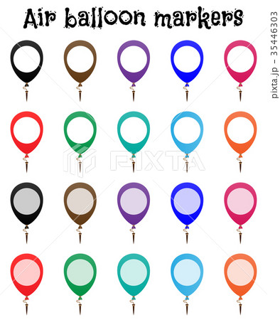 Marker mock up, air balloon marks Marker mock up, air balloon marks 35446303
