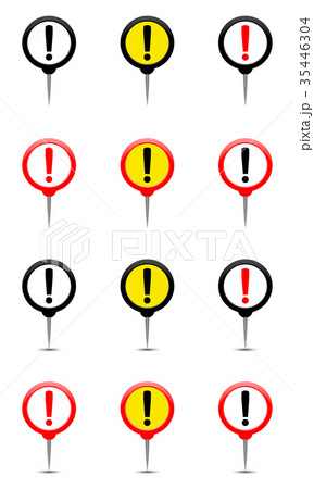Round pin with exclamation mark Round pin with exclamation mark 35446304