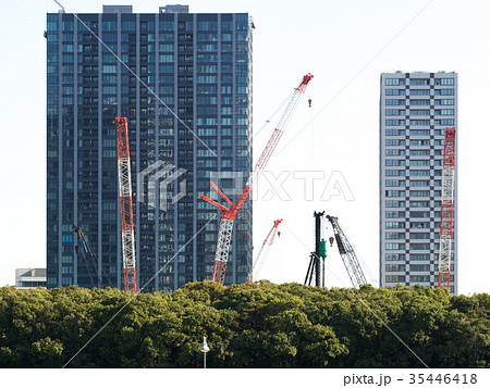 臨海地域の大規模工事現場 臨海地域の大規模工事現場 35446418