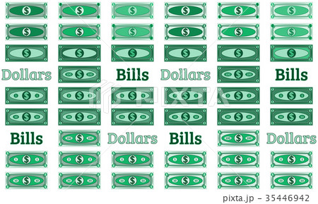 Collection of vector dollars Collection of vector dollars 35446942