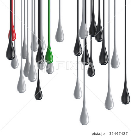 3D color glossy paint drop blobs 3D color glossy paint drop blobs 35447427
