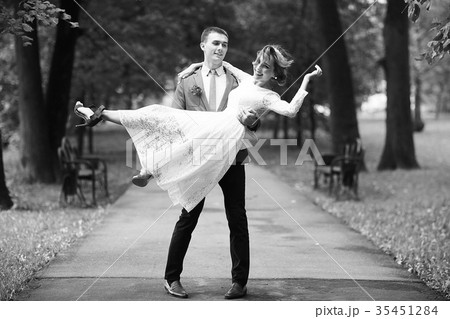Wedding black and white photo poster 35451284