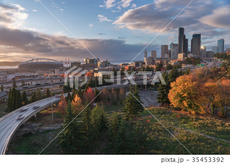 The Seattle Skyline and Freeway from Rizal Bridge The Seattle Skyline and Freeway from Rizal Bridge 35453392