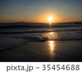 海に沈む夕陽 35454688